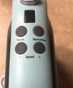 Yomelo 9-Speed Digital Hand Mixer Electric, 400W DC Motor with Snap-On Storage Case, Touch Button, Turbo Boost, 5 Stainless Steel Baking Handheld Accessories, Flat Beaters, Dough Hooks, Whisk (Ice Blue) Ice Blue 32 51PbIUYX0sL 1