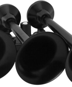 Vixen Horns Train Horn Kit for Trucks/Car/Semi. Complete Onboard System- 200psi Air Compressor, 5 Gallon Tank, 3 Trumpets. Super Loud dB. Fits Vehicles like Pickup/Jeep/RV/SUV 12v VXO8350/3418B 200PSI + 5GAL + 3TPS HD In-Line Black 14 51Pbt XCZ7L