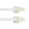 Kenney 7/16" Multi-Use Adjustable Petite Cafe Sidelight Magnetic Rods, 8.75-15.75”, White, 2-Pack 9 51PesQiI3tL