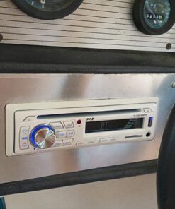 Pyle Marine Stereo Receiver Speaker Kit - In-Dash LCD Digital Console Built-in Bluetooth & Microphone 6.5” Waterproof Speakers (4) w/ MP3/USB/SD/AUX/FM Radio Reader & Remote Control -PLCDBT85MRW 14 51Phr43txFL