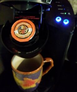 Crazy Cups Flavored Decaf Coffee Pods, Decaf Variety Pack, Decaffeinated Coffee for Keurig Machines, for Hot or Iced Coffee, Single Serve Coffee in Recyclable Pods, 0.45 Oz (Pack of 24) 0.45 Ounce (Pack of 24) 43 51PkYlPVEzL