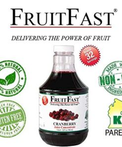 Cranberry Juice Concentrate by FruitFast - (32 FL OZ) Unsweetened, 50 Brix Pure Concentrated Cranberry Juice - 100% Cranberry Extract - No Additives or Fillers!… 32 Fl Oz (Pack of 1) 9 51Pm7hbbQ2L