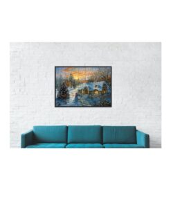 SUNSOUT INC - Christmas Cottage - 500 pc Jigsaw Puzzle by Artist: Nicky Boehme - Finished Size 18" x 24" Christmas - MPN# 19224 10 51PsHrP5bWL