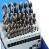 COMOWARE 29-Piece Drill Bit Set, High-Speed Steel Black and Gold Finish with 135 Degree Split Point Tip, 1/16" to 1/2" x 64ths Increments 29 pcs Black Gold 34 51PueXdwOsL