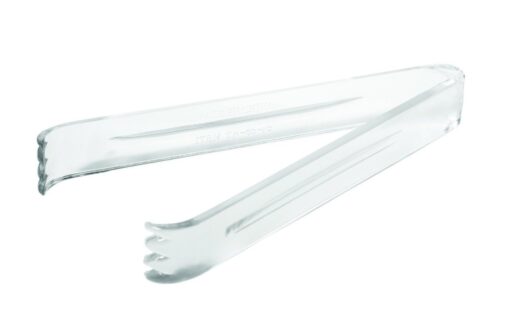 Party Essentials Plastic 6.5" Serving Tongs, 4-Count, Clear