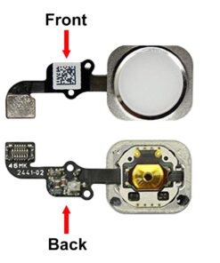 MMOBIEL Home Button Compatible with iPhone 6/6 Plus - Flex Cable Connector - Replacement - Incl. Screwdrivers - White 10 51Q0J13GAZL