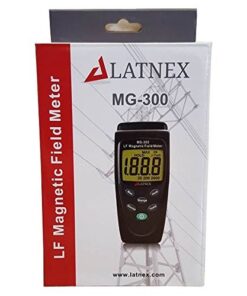 Alternative view of LATNEX MG-300 LF Magnetic Field Meter, Measures EMF from High-Power Transmission Lines, Appliances, Electrical Wires - Perfect for EMF Home Inspections