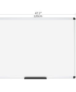 VIZ-PRO Magnetic Whiteboard/Dry Erase Board, 48 X 36 Inches, Silver Aluminium Frame 22 51Q2jBn eIL