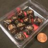 Chessex Dice Sets: Scarab Blue Blood with Gold - Ten Sided Die d10 Set (10) - 27219 22 51QA8beJWtL