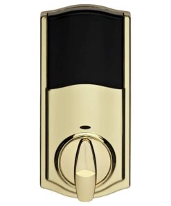 Kwikset 99140-022 SmartCode 914 Z-Wave Plus Deadbolt, Polished Brass 3 51QFYvHetHL