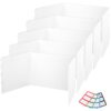 CREGEAR Poster Board, 5 Pack Classroom Privacy Shields for Student Desk - 4mm Thick Presentation Board, 13.77"x17"x13.77", Resuable Plastic Privacy Board with Extra Name Lables 15 51QKXl001lL