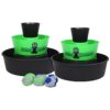 BULZiBUCKET Game by Water Sports - Beach, Tailgate, Camping, Yard, and Pool Games- Indoor/ Outdoor Kids Toys - Pool Accessories Perfect for Family Game Night (Green/Black) Black/Green 31 51QMOr3sT L