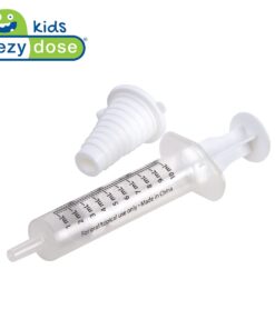 EZY DOSE Kids Baby Oral Syringe & Dispenser Calibrated for Liquid Medicine, Reduce Mess, Easy Way to Orally Administer Medication, 10 mL/2 TSP, Includes Bottle Adapter, Clear, BPA Free 24 51QQ4IPryuL