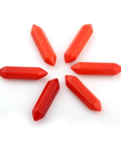 Hexagonal 30pcs Bullet Shape Healing Pointed Chakra Beads Crystal DIY Stone Beads Randow Color for Pendant Necklace Jewelry Making 20 51QWI98lZ1L