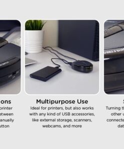 IOGEAR 2 Port USB 2.0 Switch - Auto Printer Switch - Manually or Auto Control - LEDs Indicate - Plug n Play - GUB231 9 51QX9E6wVaL