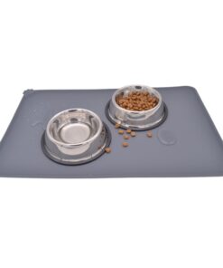 WQYK Pet Food Silicone Mat Waterproof Non-Slip Pet Feeding Mat, Pet Bowl Mat, Pet Feeding Tray for Cats and Dogs 13 51QgU86m4PL