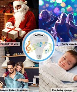 LED RGB Bulb Light Smart Bluetooth Music Speaker Changing Color Lamp Shower Head with Remote for Living Room Bathroom 23 51QoUTQY7L