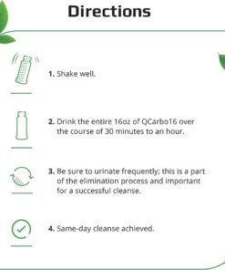 Herbal Clean QCarbo16 Detox Cleanse, Premium Same-Day Detox, Grape Flavor, 16 Fl Oz 16 Fl Oz (Pack of 1) 14 51QpNLDFJjL