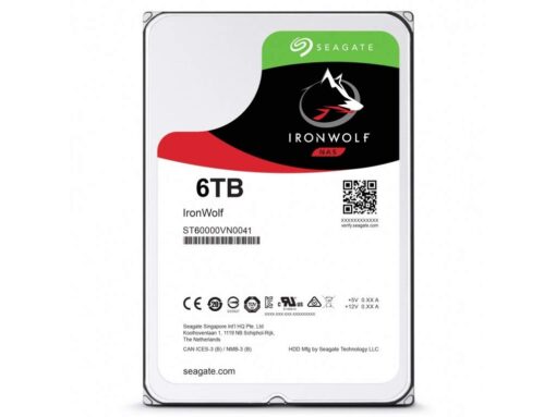 Seagate 6TB IronWolf NAS SATA 6Gb/s NCQ 128MB Cache 3.5-Inch Internal Hard Drive (ST6000VN0041)