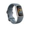 Fitbit Charge 5 Advanced Health & Fitness Tracker with Built-in GPS, Stress Management Tools, Sleep Tracking, 24/7 Heart Rate & More, Mineral Blue, One Size S & L Bands Included, Steel Blue/Platinum Fitbit Charge 5 4 51QuFVxlhHL