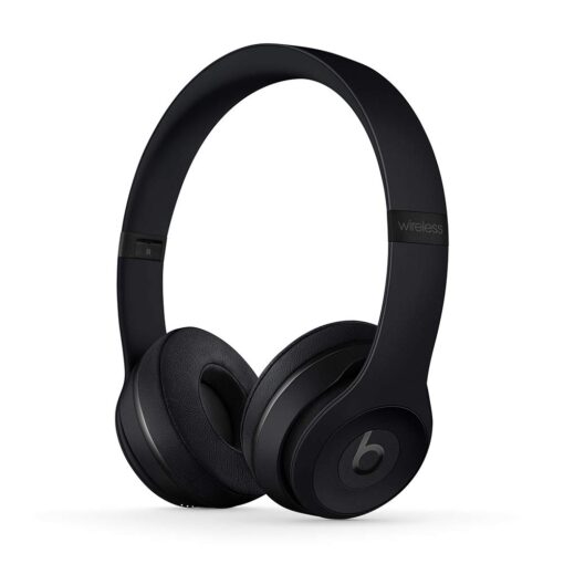 Beats Solo3 Wireless On-Ear Headphones - Apple W1 Headphone Chip, Class 1 Bluetooth, 40 Hours of Listening Time, Built-in Microphone - Black (Latest Model) Without AppleCare+