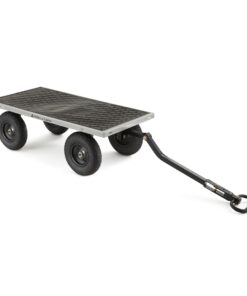 Gorilla Carts GOR1001-COM Steel Utility Cart, Heavy-Duty Convertible 2-in-1 Handle and Removable Sides, 7 cu ft, 1000 lb, Capacity, Gray, 1 pack 54 51Qxafs34wL