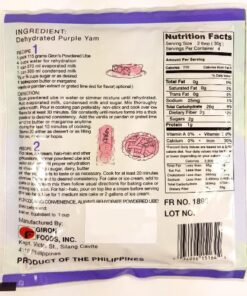 Giron Powdered Purple Yam - Ube, 115g (4 oz) 4.06 Ounce (Pack of 1) 9 51QxlyIphKL