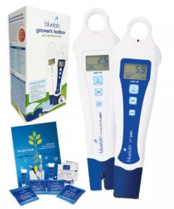 Bluelab PENGTB Grower's Toolbox with pH Pen, Conductivity Tester and Probe Care Kit, Easy Calibration, Digital Meters for Hydroponic System and Indoor Plant Grow 24 51R08p3RfwL