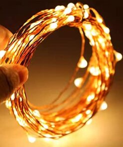 Alternative view of Sanniu Led String Lights, Mini Battery Powered Copper Wire Starry Fairy Lights, Battery Operated Lights for Bedroom, Christmas, Parties, Wedding, Centerpiece, Decoration (5m/16ft Warm White),1 Pack 1 Pack