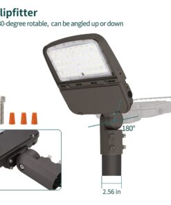 kadision (2 Pack) 150W LED Parking Lot Light with Dusk to Dawn Photocell, Dimmable Shoebox Lights with Slip Fitter, 130LM/W 5000K Daylight 100-277V, 75W/100W/150W Power Tunable, ETL Listed 2 Pack 11 51R3YXU7BeL