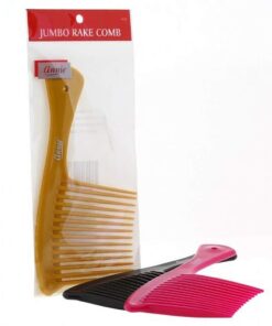 Annie- Salon Style Jumbo Rake Comb - (3") Wide Teeth - For Styling Detangeling and Cutting Hair - Bone Color 9 51R48SJjoDL