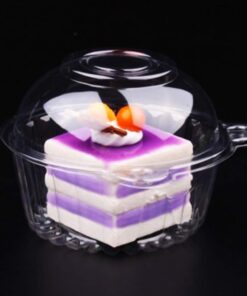 Hewnda 100 Pack Plastic Single Individual Cupcake Muffin Dome Holders Cases Boxes Cups Pods,Great for parties or cake/muffin sales 29 51R9in4D2WL