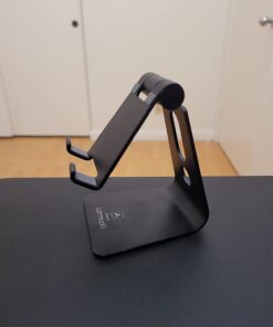 Lamicall Adjustable Cell Phone Stand, Desk Phone Holder, Cradle, Dock, Compatible with iPhone 15, 14, Plus, Pro, Pro Max, 13 12 X XS,4-8" Phones, Office Accessories, All Android Smartphone, Black 43 51RBmfWqnGL