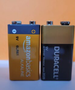 Amazon Basics (Pack of 8) 9 Volt Alkaline Performance All-Purpose Batteries, 5-Year Shelf Life, Packaging May Vary 1 Count (Pack of 8) 37 51RGU FeSwL