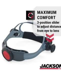 Jackson Safety 370 Replacement Headgear Part - Welding Helmet Accessories - Adjustable - Black/Grey - 20696 Original Version 21 51RJ N eJeL