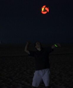 Alternative view of GlowCity Glow in The Dark Volleyball - Light Up Volleyballs Green/Orange