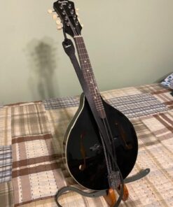 D'Addario Accessories Leather Mandolin Strap - Mandolin Accessories - Cradle Style - Black 15 51RMMeAPqOL