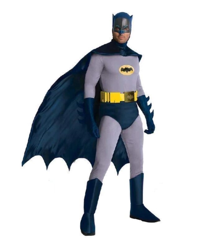 Rubie's Costume Grand Heritage Classic TV Batman Circa 1966 Costume Standard Blue/Gray