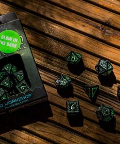 Elvish Dice Black/Glow-in-the-Dark (7) Board Game 9 51RSOt2p1aL