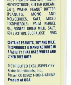 Atkins Peanut Caramel Cluster Bar, Dessert Favorite, High in Fiber, 3g Net Carb, 1g Sugar 17 51Rf1RplC4L