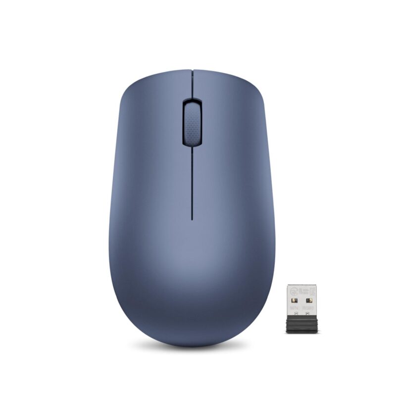 Catalog 4 Lenovo 530 Wireless Mouse with Battery, 2.4GHz Nano USB, 1200 DPI Optical Sensor, Ergonomic for Left or Right Hand, Lightweight, GY50Z18986, Abyss Blue
