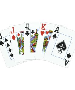 Copag 1546 Design 100% Plastic Playing Cards, Poker Size Black/Gold (Jumbo Index, 1 Set) Jumbo Index 22 51RnM081WL