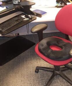 Kieba Hemorrhoid Treatment Donut Tailbone Cushion, Prostate Pillow, Pregnancy, Post Natal, Bed Sores, Coccyx, Sciatica, 18 Inches. Ultra Premium Comfort Foam (Black) Black 23 51RsdUsdszL