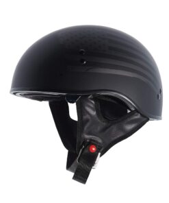 TORC T55 Spec-Op Motorcycle Half Helmet with Graphic and Drop-Down Sun Visor Flat Black Flag Medium 8 51RvABHFzoL