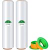 YXX-TECH Stretch Wrap roll with handle-18" x 1500ft Industrial Strength,80 Gauge, 2 Pack - Heavy Duty Shrink Wrap Film for Shipping,Moving,Packaging, Storage White2 14 51RyJZdLJHL