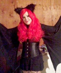 Leg Avenue Women's Cozy Bat Shrug and Headband One Size Black 17 51RypRQGTJL