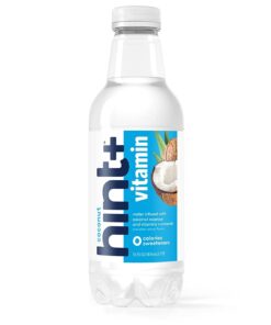 Alternative view of Hint+ Vitamin Coconut, 16 Fl Oz (Pack of 12), Pure Water Infused with Coconut Plus a Vitamin Boost, 50% Daily Value Vitamin C, Vitamin A, B12, Zinc, Zero Sugar, Zero Calories, Zero Diet Sweeteners
