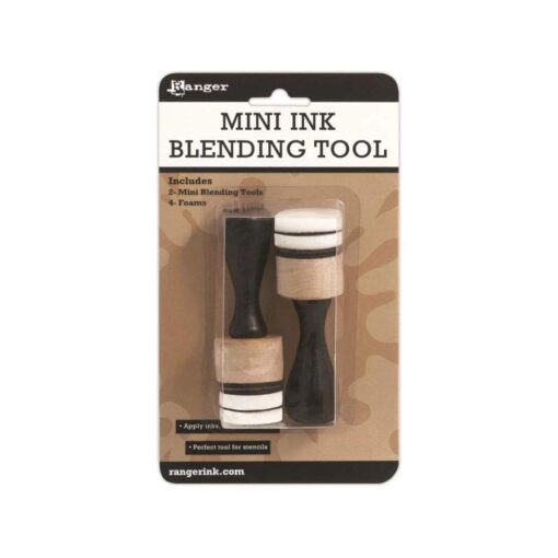 Mini Ink Blending SET of 2 Tools and 4 Foams White