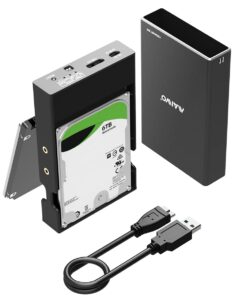 MAIWO Dual Bay External Hard Drive RAID Enclosure for 2.5 inch SATA I/II/III HDD SSD, RAID 0/1/LARGE/PM, USB 3.0 6Gbps Bandwidth Support UASP 12TB Capacity 56 51S7UguOVXL