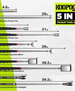 Telescoping Magnetic Pickup Tool Set-Extendable Magnet Flashlight with Inspection Mirror, Birthday Gifts & Christmas Presents Stocking Stuffers for Men or Women, Boyfriend, Husband, Father, Handyman Yellow 14 51SBSNXTQUL